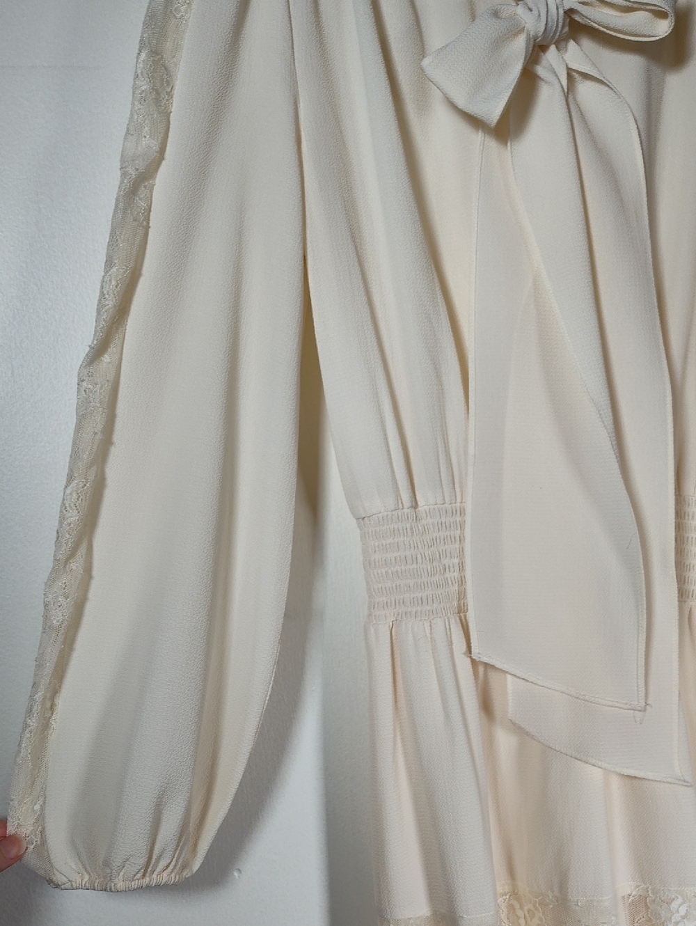 Eva Mendes for NY&C Tatum Dress in cream lace M - Picture 7 of 14